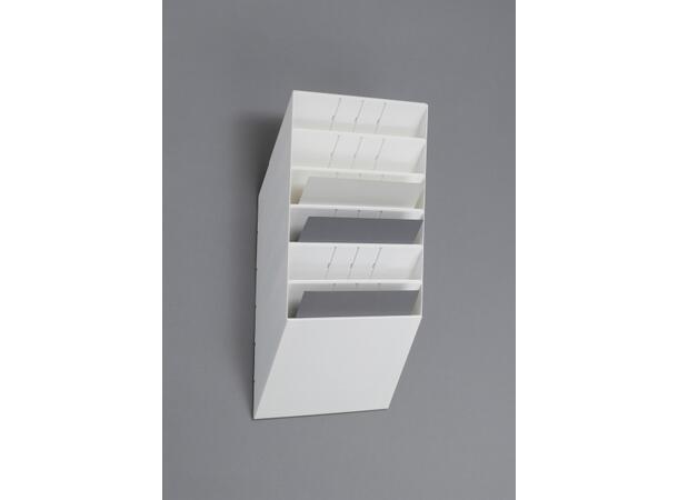 Blanketthylle DURABLE A4 ligg 6 rom hvit 